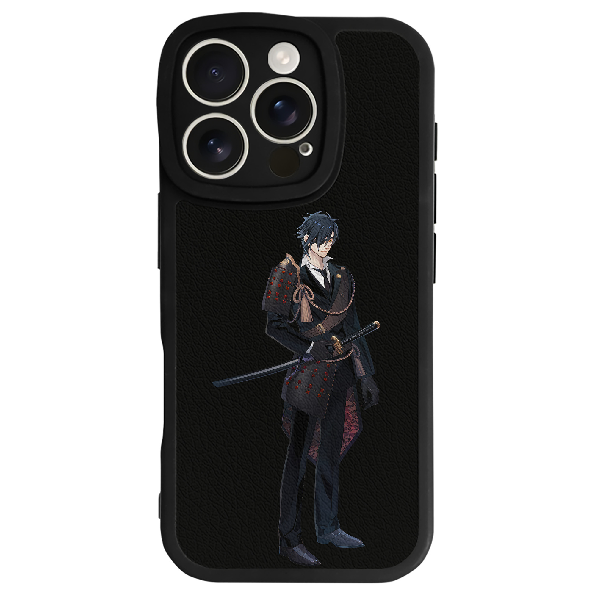 （画像用） 刀剣乱舞 Touken Ranbu 【iPhone 16シリーズ対応】シリコンスマホケース（レザー調） 材質：シリコン